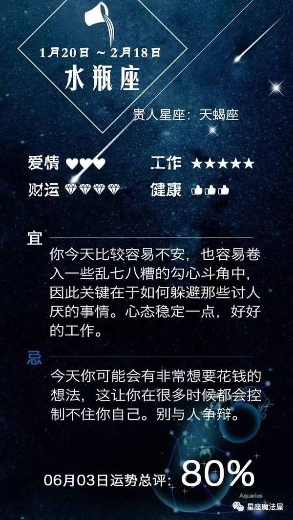 06.03星座运势 | 金星合天王，出去浪有艳遇哟~