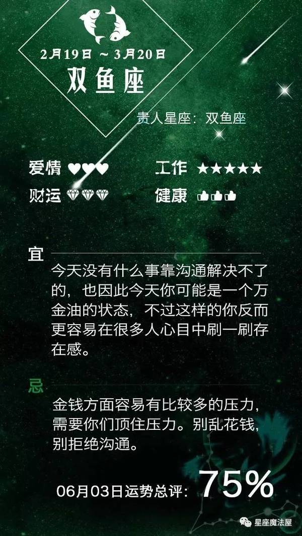 06.03星座运势 | 金星合天王，出去浪有艳遇哟~