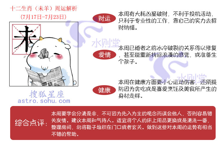 生肖周运7.17-7.23