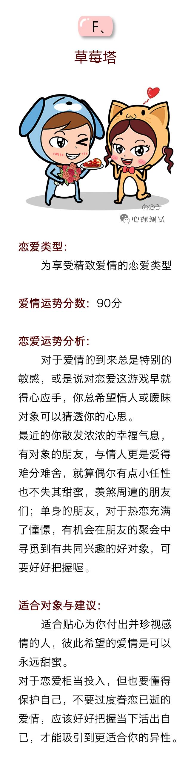 选个蛋糕吧，测你最近3个月的爱情运势！