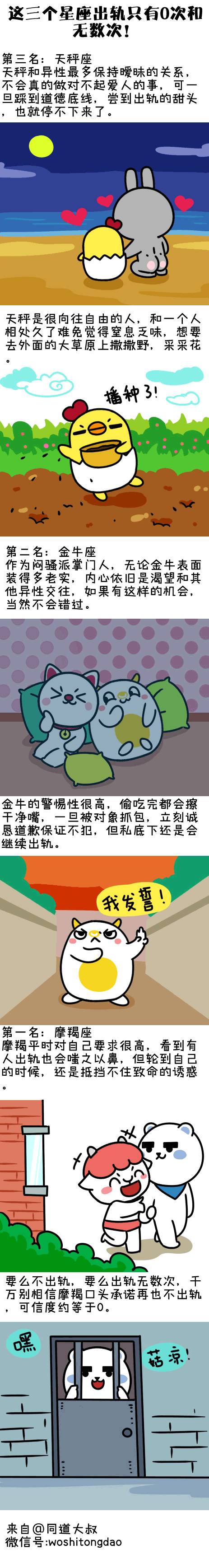 漫画 | 这三个星座出轨只有0次和无数次！