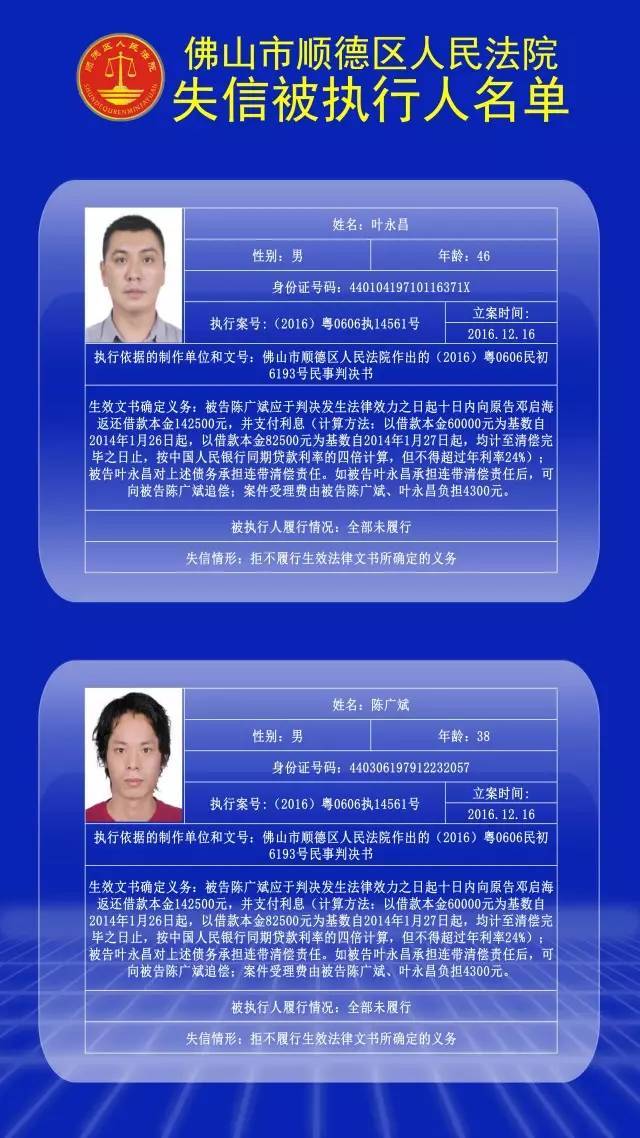 禅城法院悬赏27万，请你举报这几个人！还有这些人也被曝光了！