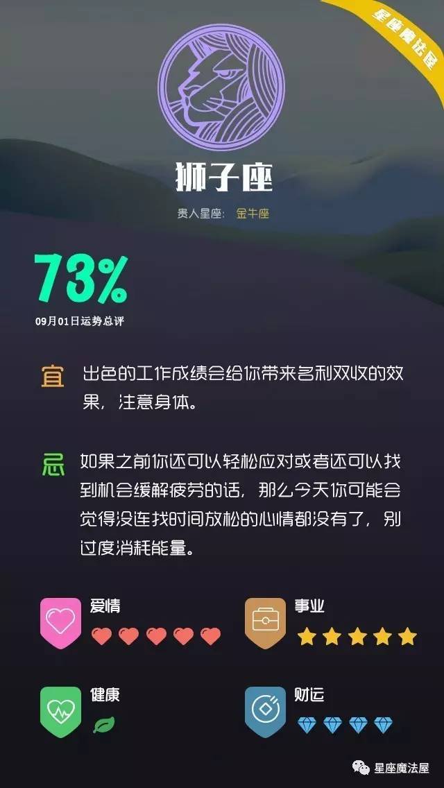 09.01星座运势 | 九月第一天，白羊动力满满，加油！