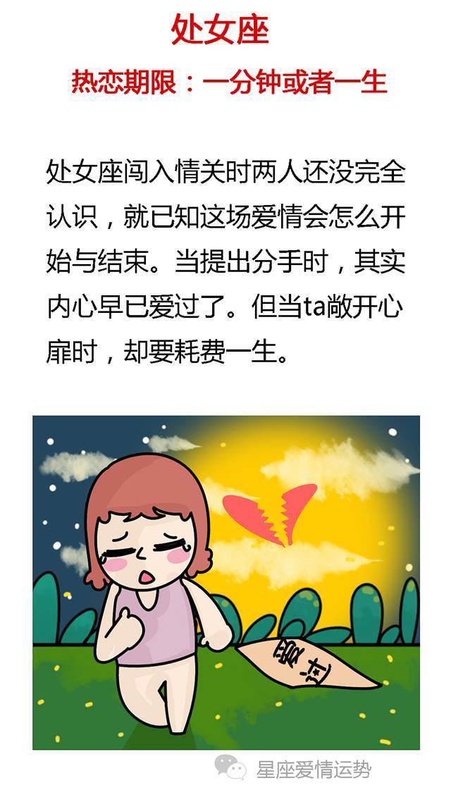 12星座恋爱持久度排行