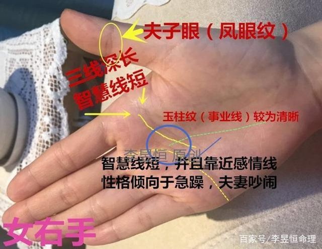 手相：智慧线的偏斜延伸，看你婚姻、性格！