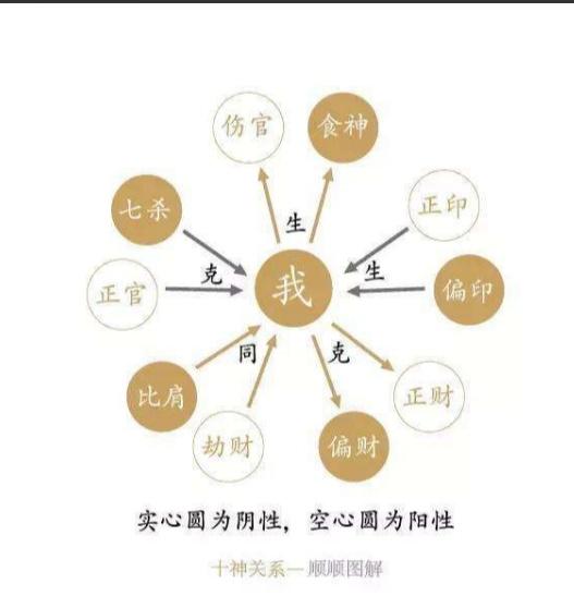 八字命理学中的十神