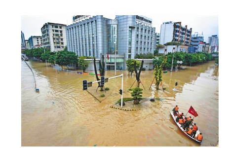 梦见洪水汹涌