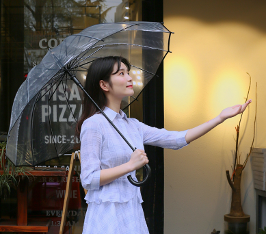 12星座专属“暖心雨伞”，处女座暖心渐变伞，水瓶座有才华水墨伞