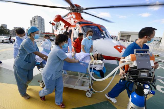空中生命线：直升机跨省飞行480公里救援心梗患者